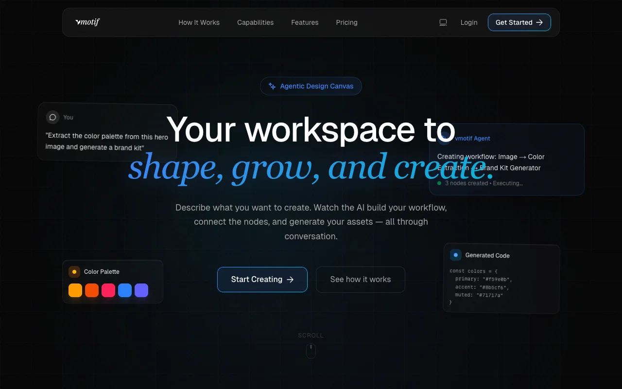 vMotif — AI-powered design workflows